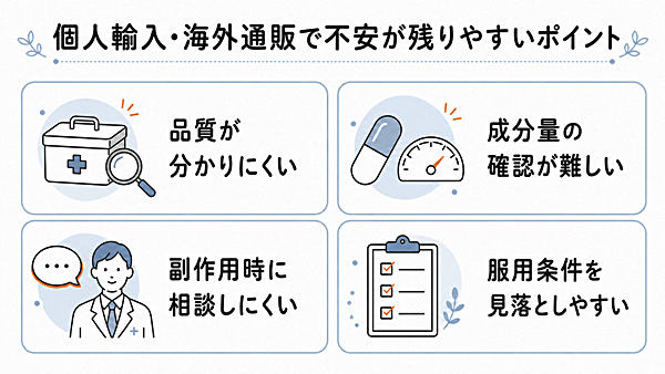 個人輸入・海外通販で不安が残りやすいポイント